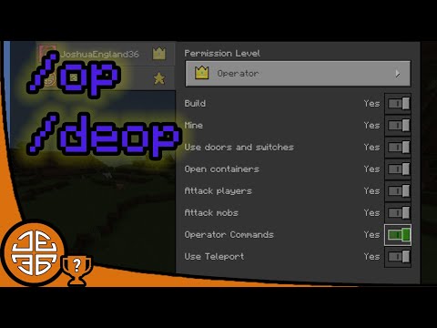 How To Use '/op' and '/deop' Commands In Minecraft Bedrock | Command Tutorial #6