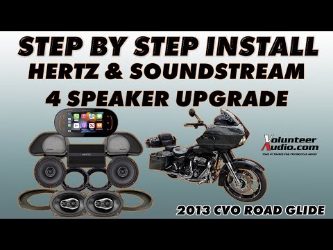 Step by Step Install - Full 4-Speaker Hertz & Soundstream Audio Upgrade on 2013 CVO Road Glide