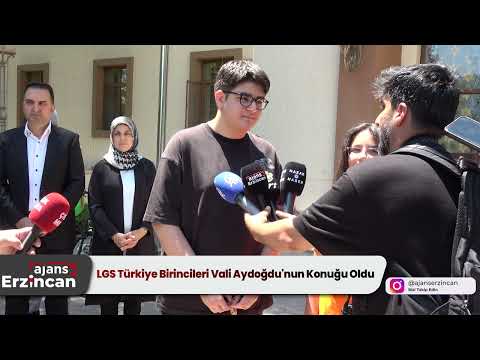 LGS Türkiye Birincileri Vali Aydoğdu'nun Konuğu Oldu