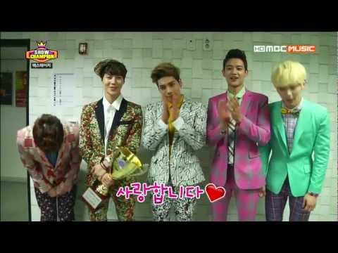 [SHINee] 130327 SHOW CHAMPION - Backstage cut.