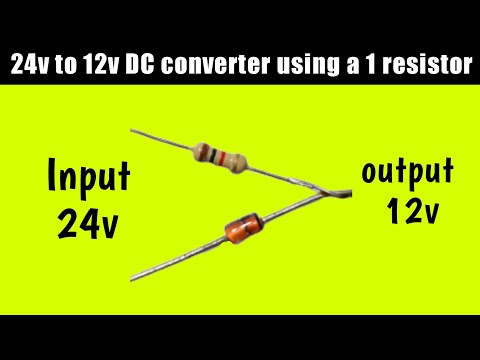 24v to 12v converter use a resiator|dc to dc 12v converter|24v to 12v easy converter|12v zener diode