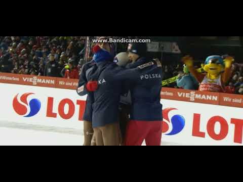 Puchar Świata Zakopane 27.01.2018. Wspaniałe zwycięstwo drużyny polskich skoczków.