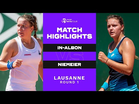 Теннис Ylena In-Albon vs. Jule Niemeier | 2022 Lausanne Round 1 | WTA Match Highlights