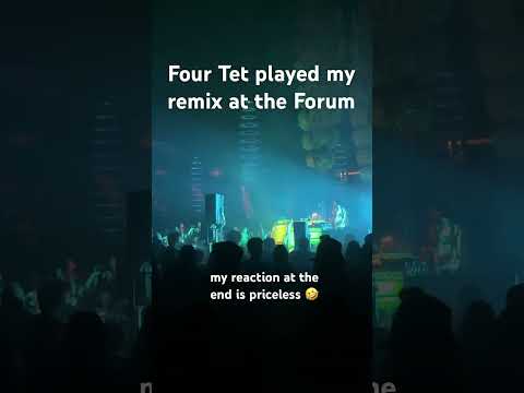 Four Tet live at the Forum was insane!!! Love Cry remix doing damage!!