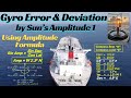 Determine Gyro Error And Compass Deviation By Sun S Amplitude 1 Using Amplitude Formula