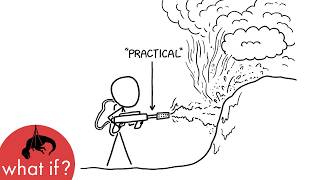 What if you used a flamethrower as a snowblower?