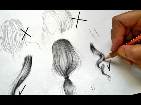 تعلم رسم الشعر كالمحترفين | للمبتدئين | How to draw hair