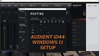 Audient iD44, Windows 11 Setup (Tutorial)