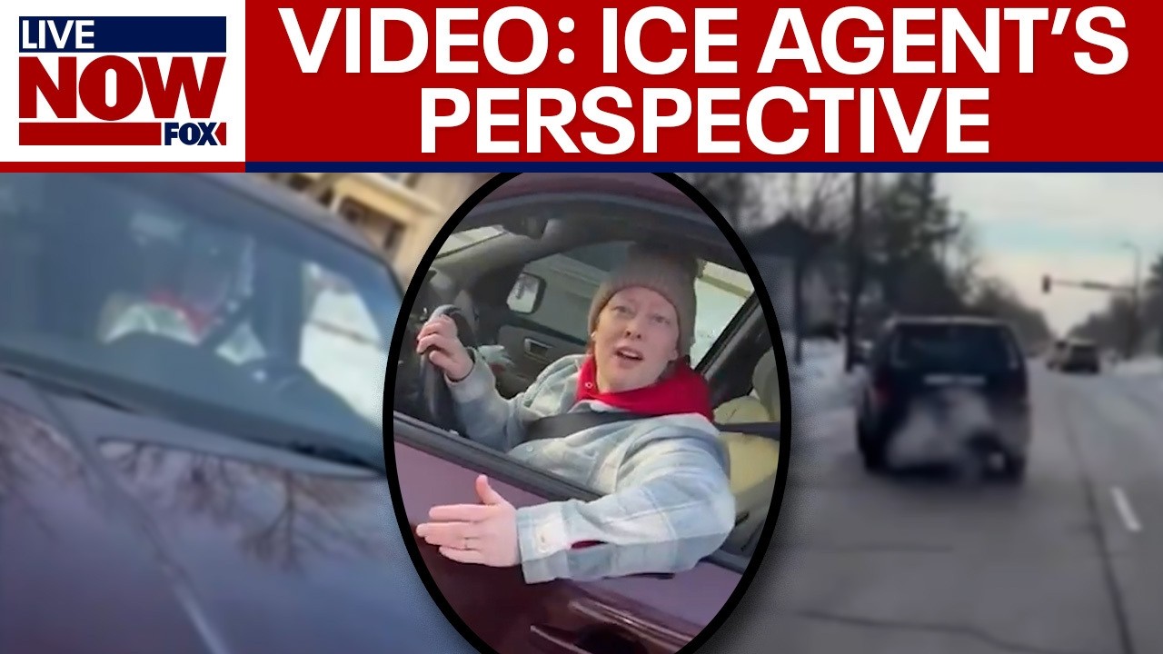 JUST RELEASED: Cell phone video of ICE agent in Minneapolis shooting