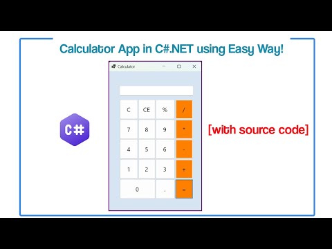How to Create a Calculator App in C#.NET using 2024 way! [With Source Code]