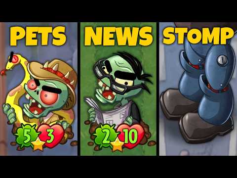 Using Absurd Pet, Newspaper and Zombot Stomp Decks