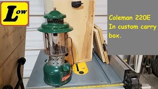 Coleman Lantern 220E and storage box. Antique #coleman #lantern #diy