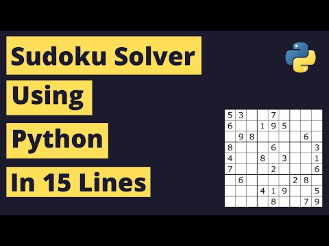 Sudoku Solver Using Python | 15 Lines of Code | dokusan