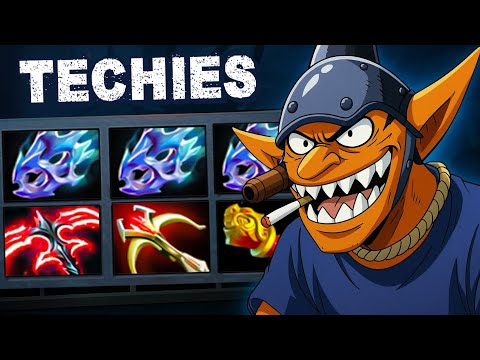 TECHIES BECOMES SNIPER WITH BOMBS – FULL DAMAGE BUILD  x3 MOON SHARD 🔥🔥