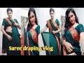 Saree Draping Vlog Indian Housewife Daily Vlog