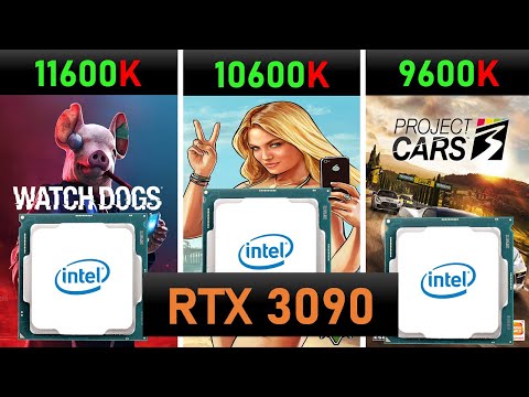 Intel i5 11600k vs 10600k vs 9600k Game Benchmark