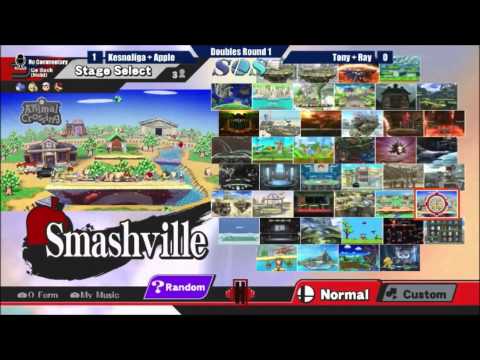 SOS 2 Wii U Doubles  - [Winners] Ray+Tony vs KesnoJigga+Apple