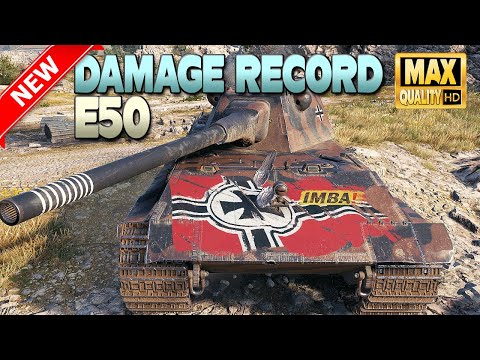 Brutal, short new E 50 damage record - World of Tanks