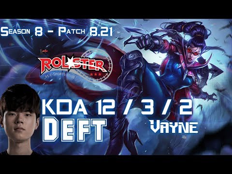 KT Deft VAYNE vs KAI'SA ADC - Patch 8.21 KR Ranked