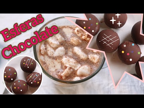 Esferas de chocolate con un relleno de bombones/ bolitas de chocolate 🍫/ Alcira V