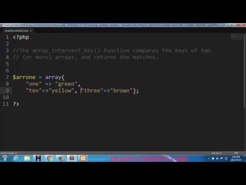 Array Intersect Key In Php