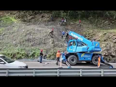 Lucrări de siguranță efectuate pe DN 7, Valea Oltului