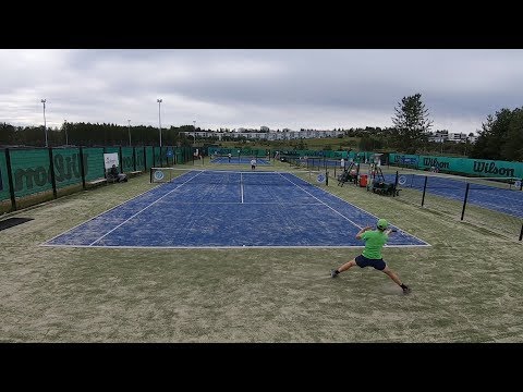 Tennis Reykjavik Open U14 , U16 boy's singles day 2