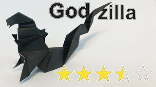 How to make Origami Godzilla 〜ゴジラ〜 | DIY Easy Origami Paper Folding