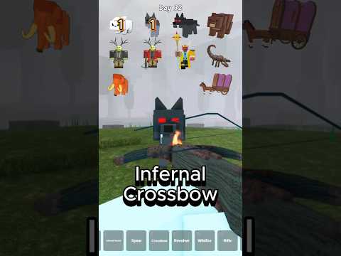 NEW Infernal Crossbow Vs All Enemies🏹 99 nights in the forest #99nightsintheforest #99nights #roblox