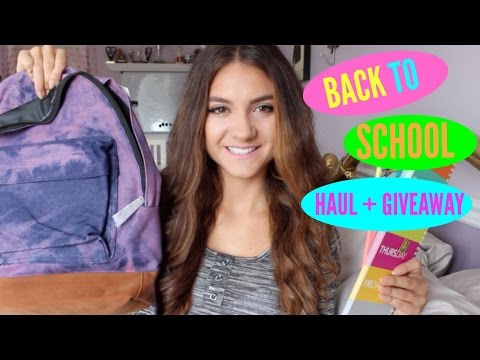 BACK TO SCHOOL SUPPLIES HAUL  + GIVEAWAY Video