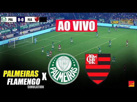 AO VIVO: PALMEIRAS x FLAMENGO | eFOOTBALL PES 21 SIMULAÇÃO DE JOGO DE VÍDEO PES