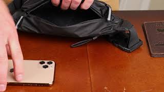 Бананка мужская из нейлона Vintage 20577 черный