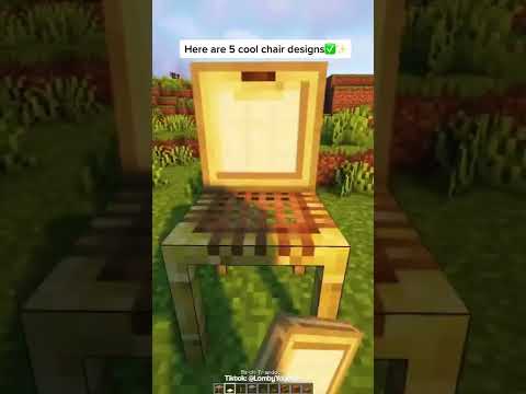 Minecraft: How to build better Chairs | #shorts