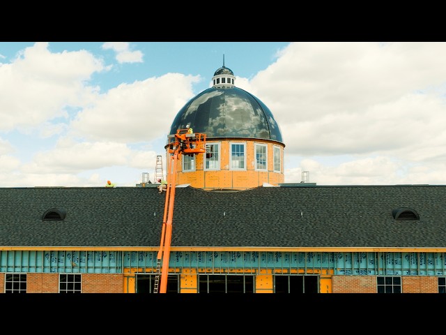 Thumbnail for video titled: A Historic Milestone: Cedarville’s Bolthouse Academic Center Dome Completed