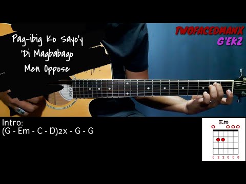 Pag-ibig Ko Sayo'y 'Di Magbabago - Men Oppose (Guitar Cover With Lyrics & Chords)