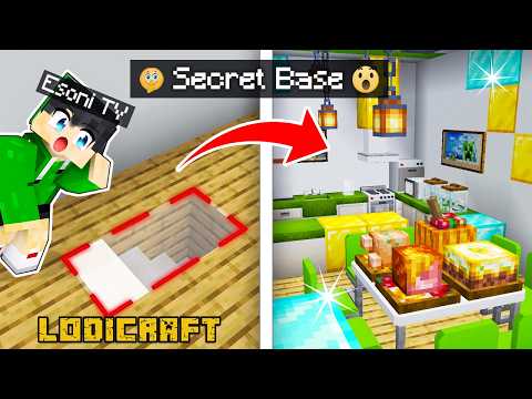 Esoni Built a SECRET BASE in LODI Island Minecraft  (Tagalog)