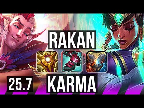 RAKAN & Ezreal vs KARMA & Jhin (SUP) | KR Master | 25.7