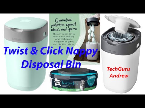 Tommee Tippee Twist & Click Nappy Disposal Bin