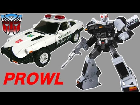 TRANSFORMERS AGE OF EXTINCTION PROWL NISSAN POLICE CAR WITH BLASTER TRANSFORMADOR Video