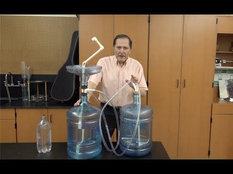 Water Demonstrations part two--Hero's Fountain // Homemade Science with Bruce Yeany