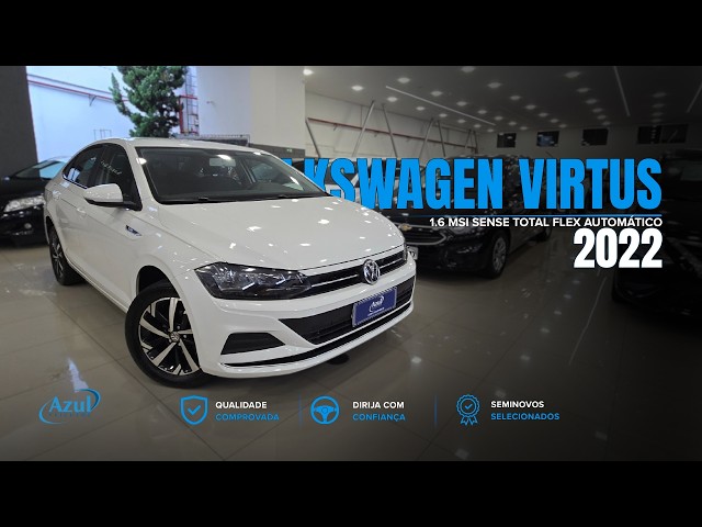 Vídeo VOLKSWAGEN VIRTUS 1.6 MSI SENSE TOTAL FLEX AUTOMÁTICO