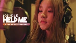 (G)I-DLE - HELP ME // Line Distribution