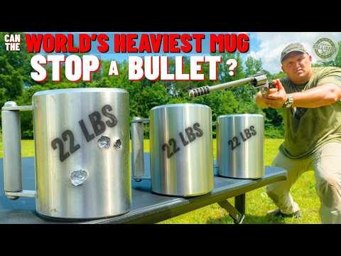 Can The World’s Heaviest Mug Stop A Bullet ???