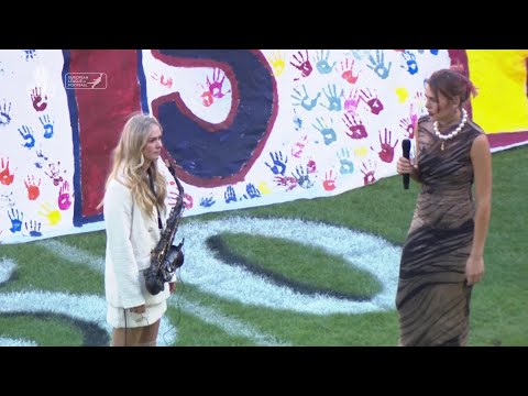 Lara Hulo brings the house down with her performance of the National Anthem! #ELFCG23