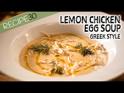 Chicken and egg soup with lemon - Avgolemono