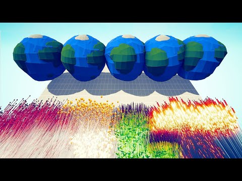 5x EARTH vs 5x EVERY GOD - Totally Accurate Battle Simulator TABS