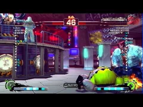 K-Duv (Rufus) vs Wakamiya2 (Hakan) SSF4 Arcade Edition 2012 Ranked