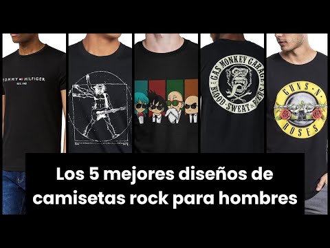 Camiseta rock hombre: Los 5 mejores diseños de camisetas rock para hombres