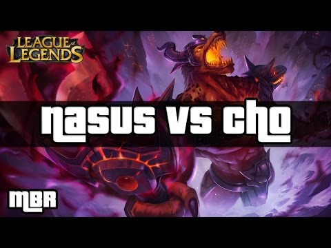 Infernal Nasus Vs Cho'Gath Top Lane - League of Legends Gameplay - HD