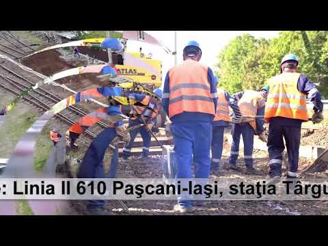 Lucrări de reparaţie la aparatele de cale – staţia CFR Târgu Frumos